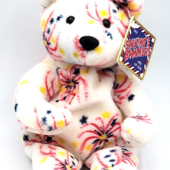 Salvino's Bammers Sammy Sosa #21 1999 4th of July Chicago Cubs Plush Bean Bear - Picture 1 of 8